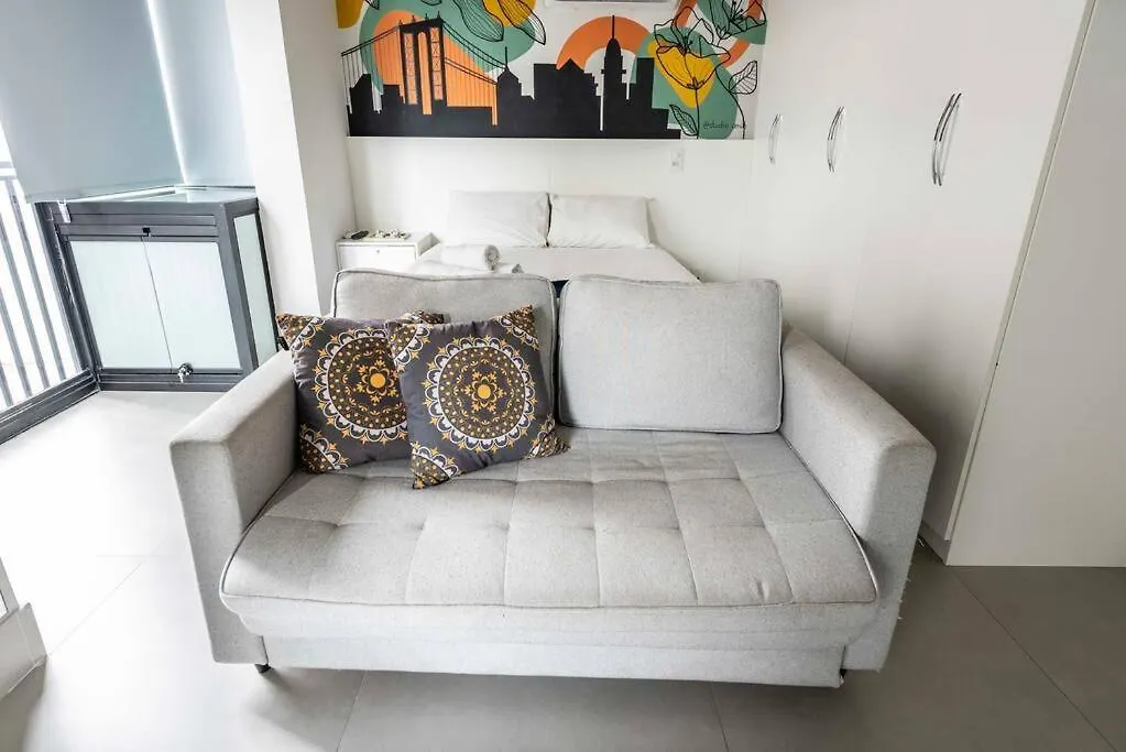 93 New Studio, Spacious Design Near Paulista Av-1