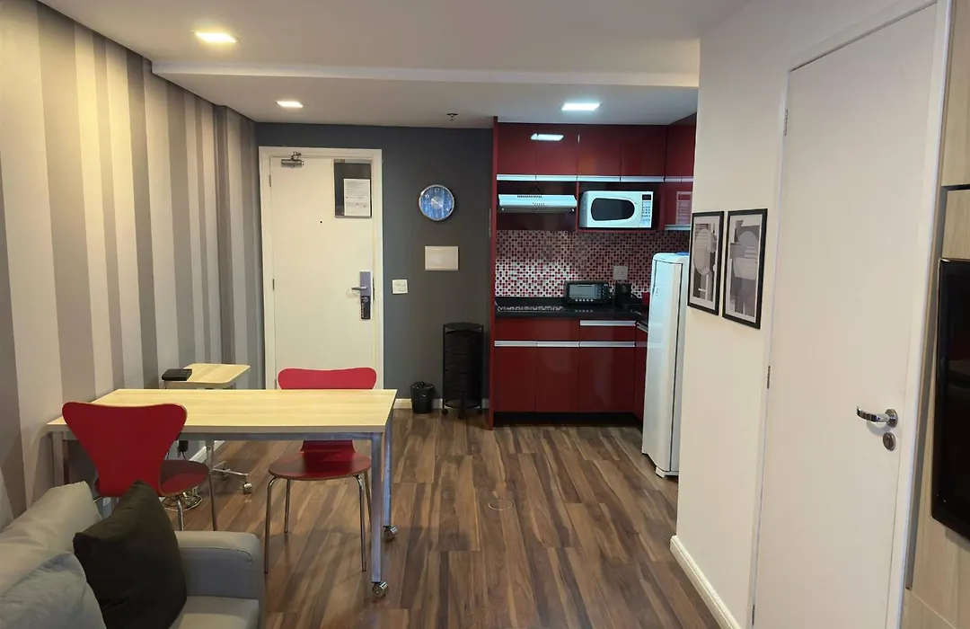 Flat - Apto c quarto sala e cozinha - Timesquare-1