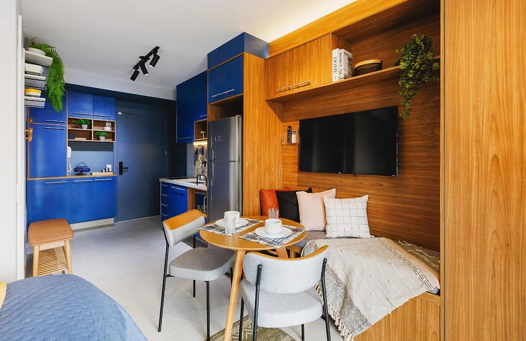 Studio Aconchegante A 200M Allianz Parque - Wifi 500Mb-1