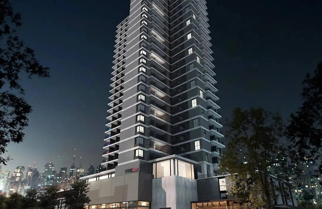 Studios Sofisticados com Ar, Cozinha, piscina, coworking e metrô a 5 min-1
