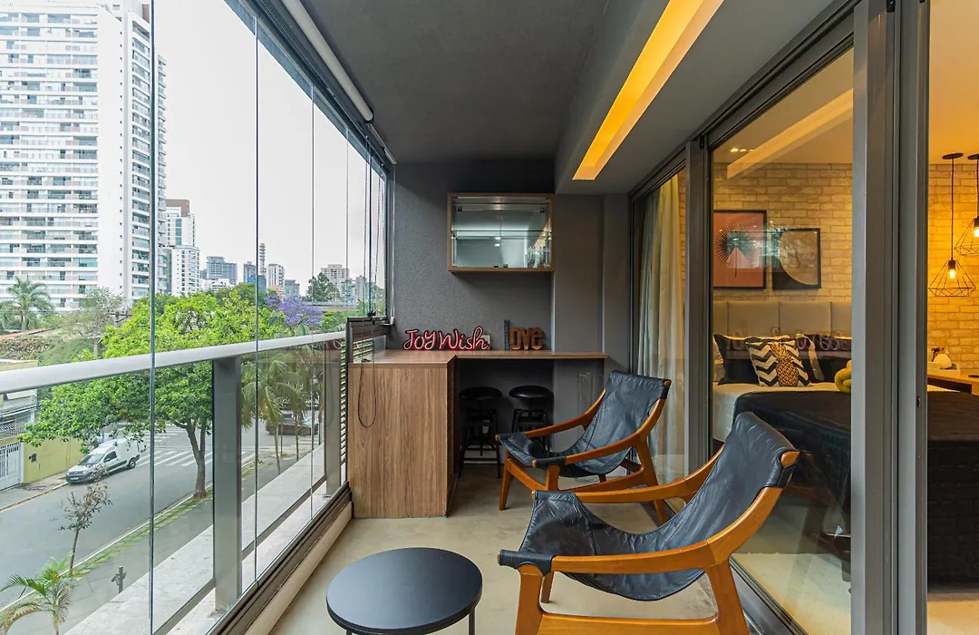 Solenn Studio - Varanda, Vaga e Ar no Brooklin-1