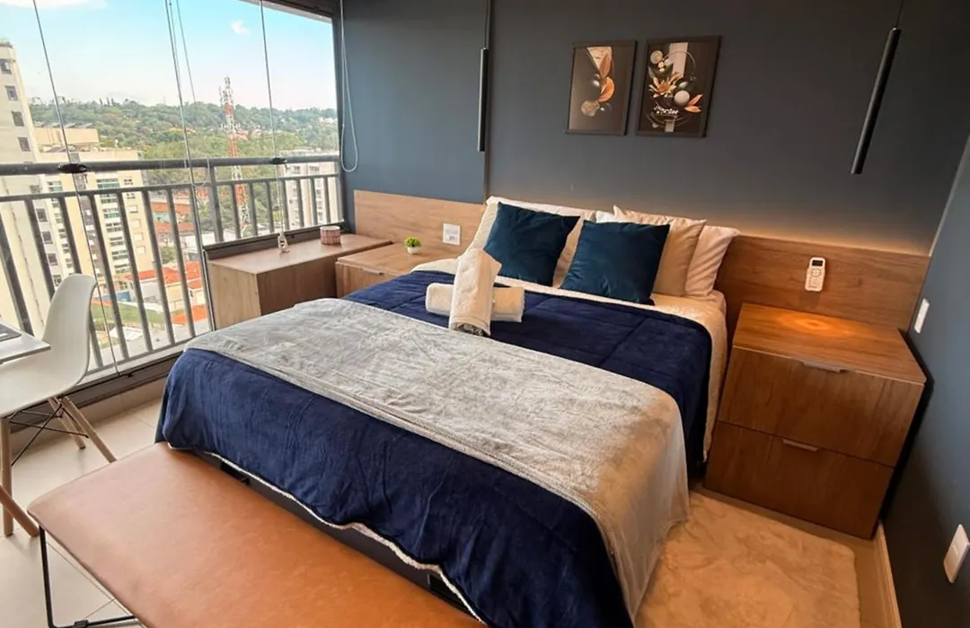 BK 1305 - Apartamento Próximo Ao Metrô Brooklin - Av Santo Amaro, 5176-1