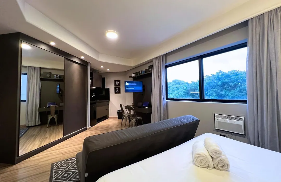Bienal Suites - Moderna Suíte com Cozinha e Wi-Fi 700Mb - São Paulo-1