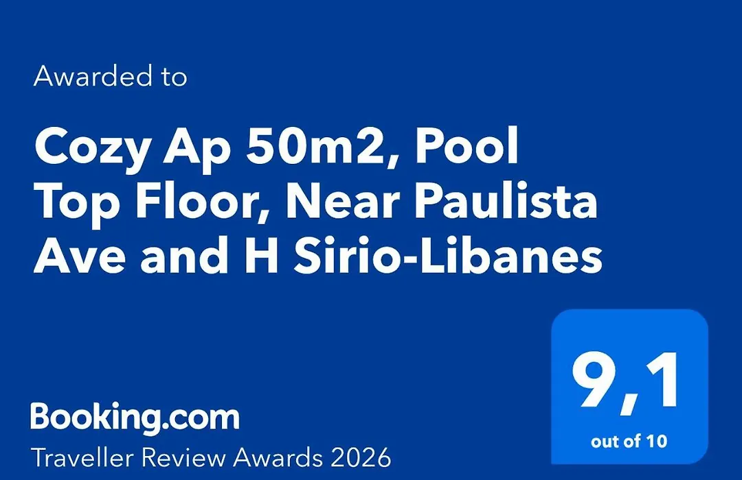 Cozy Ap - Rooftop Pool - Sírio 60m - Paulista Ave 9 min - Valet-1