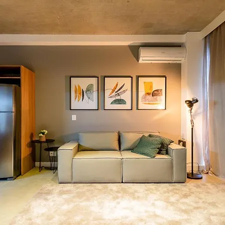 Studios luxuosos no Itaim Bibi com vaga de garagem.-3