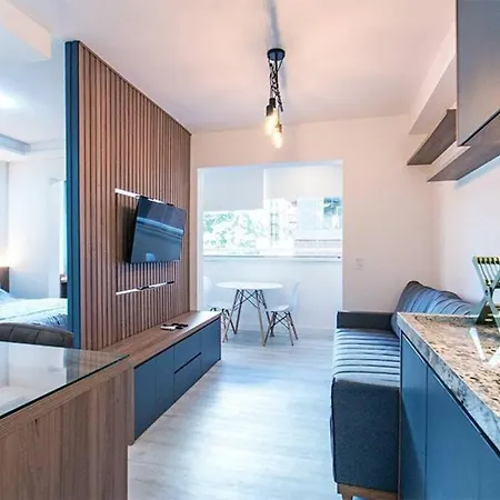 Studio moderno e confortável localizado no condomínio Now Alto da Boa Vista em Santo Amaro-3