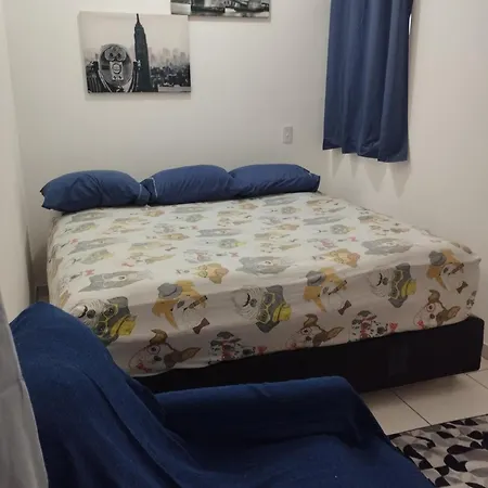 Apartamento 1 no Tremembé quarto cozinha banheiro-2