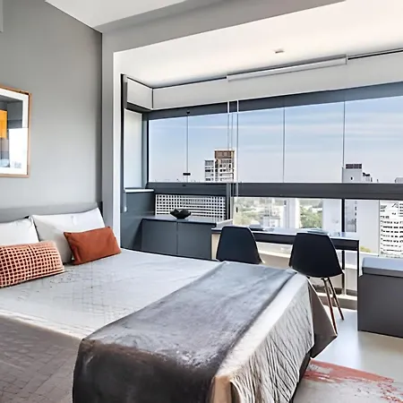 Bhaus VN Oscar Freire - Studio com Vista Jardins 17o andar - Ao lado do metrô - Academia - Lavanderia - Coworking - Mini mercado - Estacionamento Pago no Prédio - OF0-3