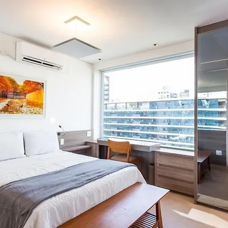 BHaus Faria Lima Vila Olímpia - VN Ferreira Lobo - Grand Studio Deluxe com Vista Incrível - Academia - Piscina - Lavanderia - Coworking - Vaga de Garagem - fl5-2