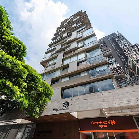 BHaus Jardins VN Melo Alves - Studio Premium com Varanda e Vista Incrível 16o andar - Oscar Freire 200m - Academia - Lavanderia - Vaga de Garagem - Metrô 300m - Acomoda 2 pessoas - ma64-3