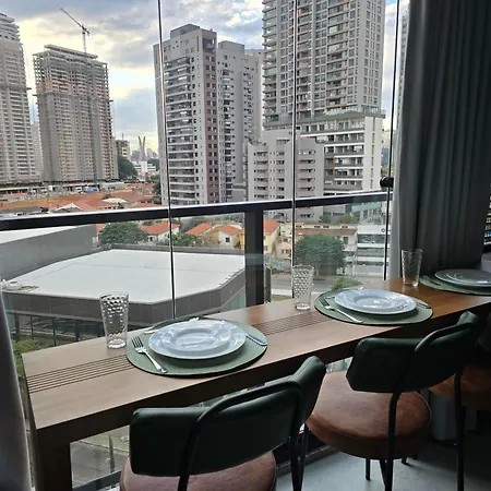 Studio moderno e com vista no Brooklin-3