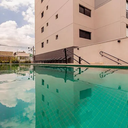 Aconchegante Studio com piscina, academia, coworking, lavanderia-2