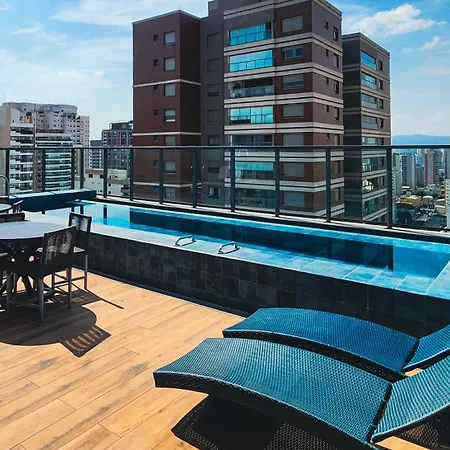 Studio Premium Allianz Parque - Rooftop&Piscina-3