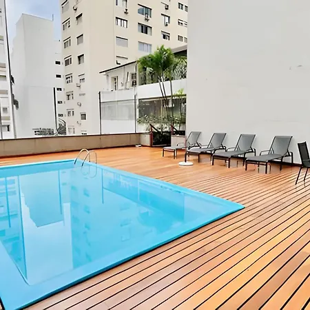 Flat Jardins Piscina Garagem perto Oscar Freire-3