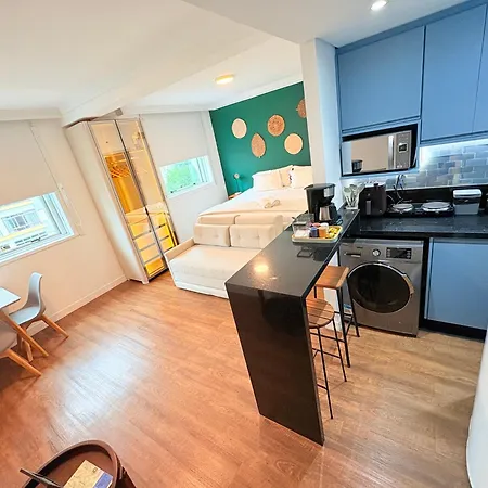 Lindo flat com garagem no Hotel Quality Oscar Freire-2
