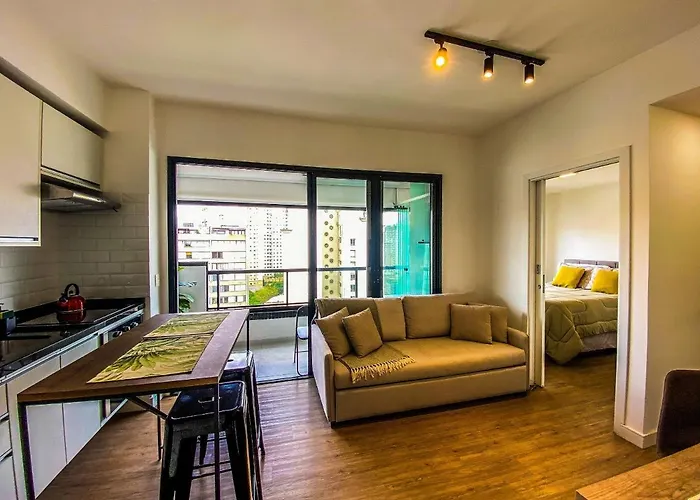 Bela Cintra Piscina Terraço Sala e Quarto Perto Paulista