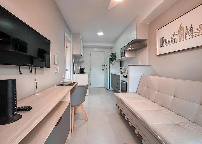 RStar- Moderno Apê 1Dorm na Chac. Sto Antônio, 5min da Estação João Dias, Vibra, Nestlé e Pq. Burle Max