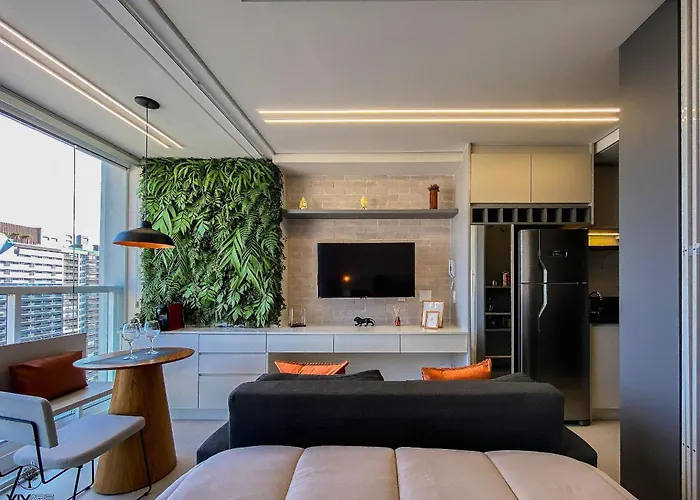 Palazzo Ibirapuera 21 º Andar Wi-Fi, Ar e Metrô a 5 Minutos Apartamento São Paulo