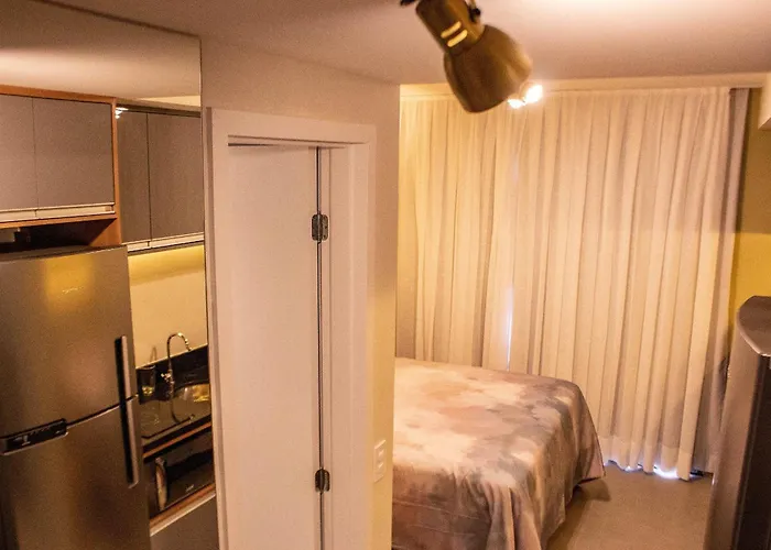 Studio novíssimo com Academia, Piscina no Rooftop, Wifi, Coworking, Próximo a Avenida Paulista São Paulo