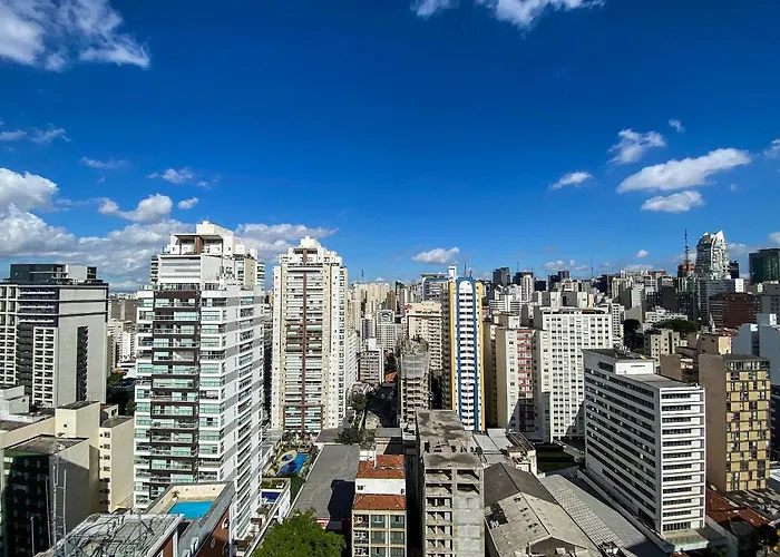 Bela Cintra Piscina Terraço Sala e Quarto Perto Paulista