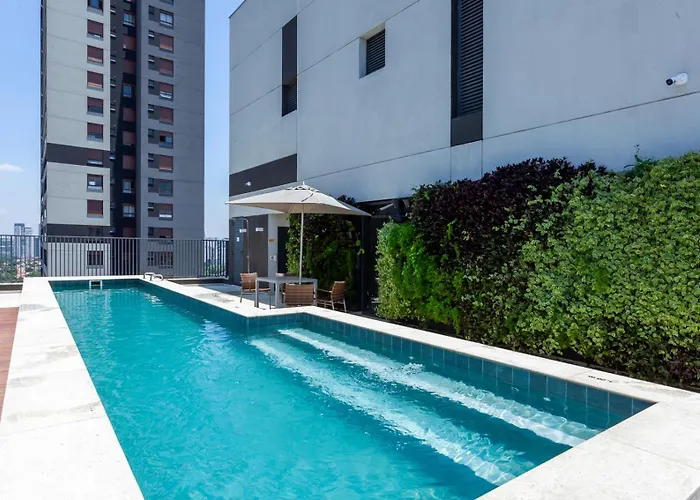Studio Moderno com Piscina e Academia completa na Cobertura excelente espaço de Coworking Próximo ao Aeroporto de Congonhas e SP Expo