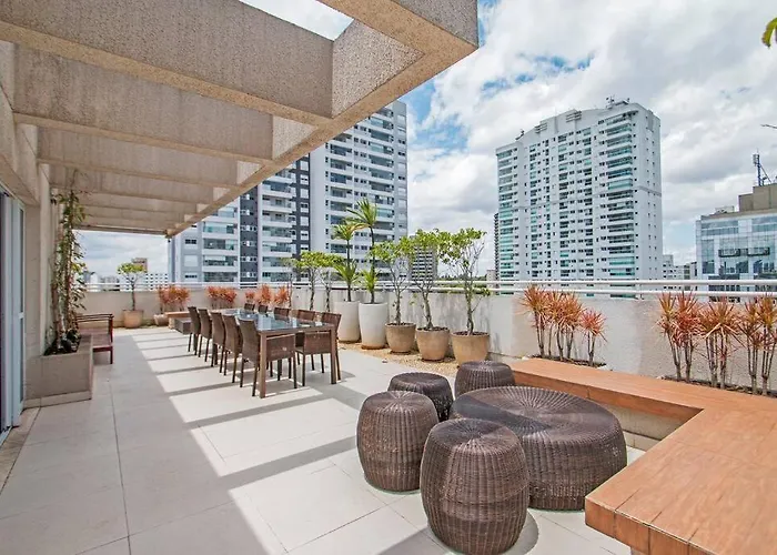 Studio moderno e confortável localizado no condomínio Now Alto da Boa Vista em Santo Amaro