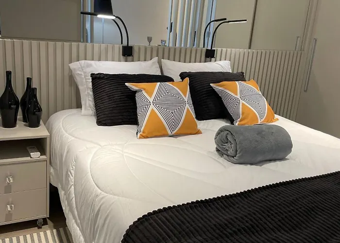 Morada Deluxe Vila Olímpia - Flat em hotel moderno em bairro nobre