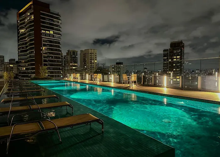 Studio Jardins 22°andar: Vista, Academia, Piscina