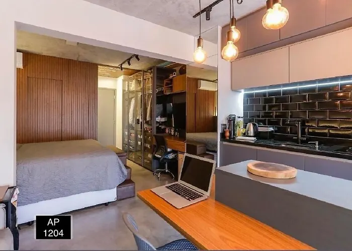 Studio 1204 Com Vista Livre e Andar Alto