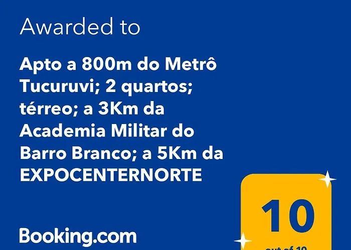 Apto a 800m do Metrô Tucuruvi; 2 quartos; térreo; a 3Km da Academia Militar do Barro Branco; a 5Km da EXPOCENTERNORTE