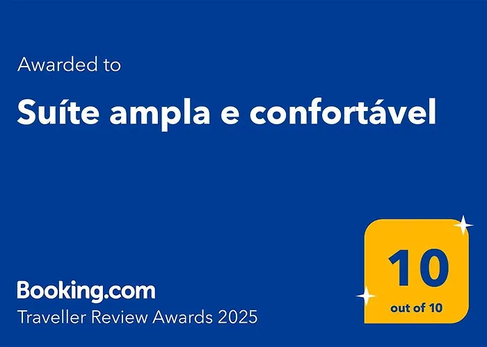 Suíte ampla e confortável