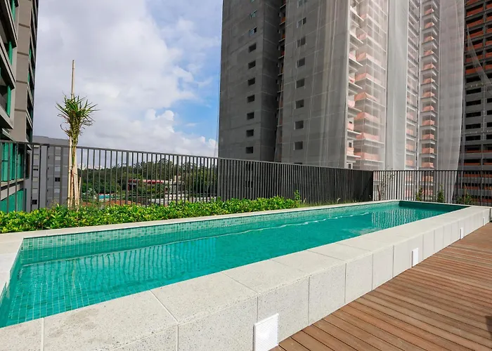 Studio prox Consulado EUA Metro Brooklin piscina
