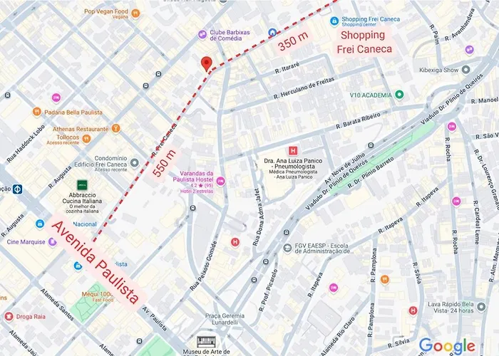 completo 28m2 1 vaga de garagem na Frei Caneca a 500m da Av Paulista