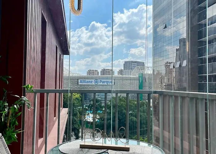 Studio Com Varandai I Linda Vista Para O Allianz