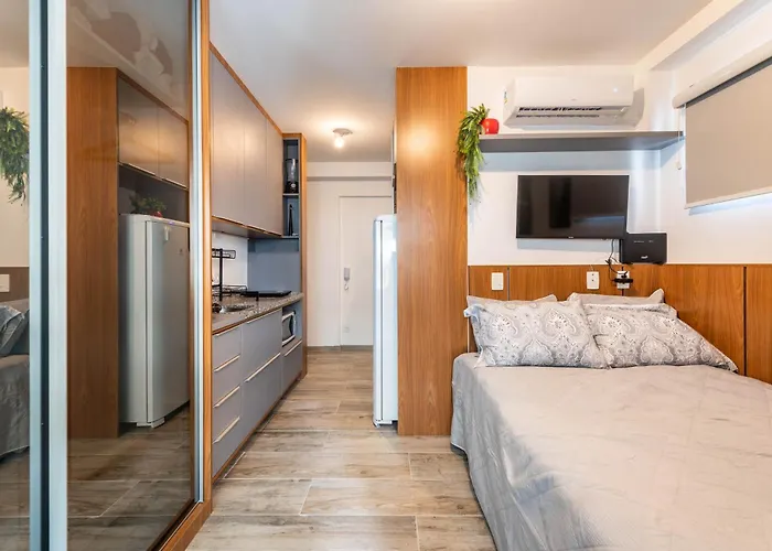 BHaus Jardins Setin Pamplona - Studio Deluxe - Paulista - Metrô 280m - Parque Trianon - Masp - Shopping Cidade São Paulo - Estacionamento 24h pago em frente - PA73
