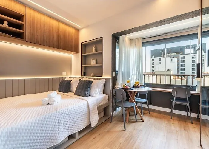 BHaus Setin Pamplona Jardins - 10o andar - Paulista - Metrô 280m - Parque Trianon - Masp - Shopping Cidade São Paulo - Estacionamento 24h pago em frente - PA16