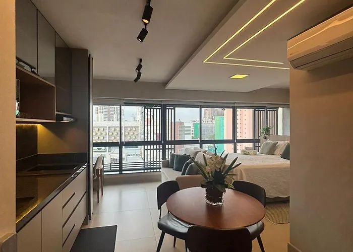 Apartamento novo com vista para o Allianz Parque com 1 vaga gratuita