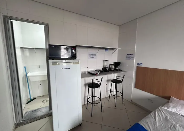 Studio com duas camas ao lado do Expo Center Norte em São Paulo