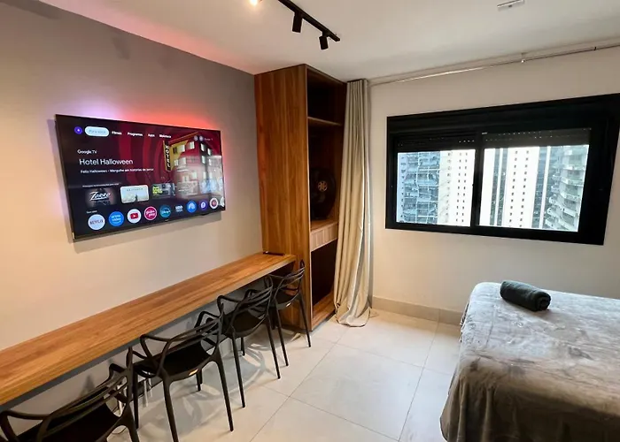 Luxury Flat in Vila Olímpia with Rooftop Pool, Gym, Cinema&More! São Paulo