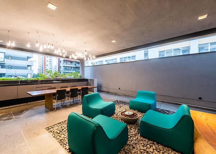 Bhaus VN Oscar Freire - Studio com Vista Jardins 17o andar - Ao lado do metrô - Academia - Lavanderia - Coworking - Mini mercado - Estacionamento Pago no Prédio - OF0