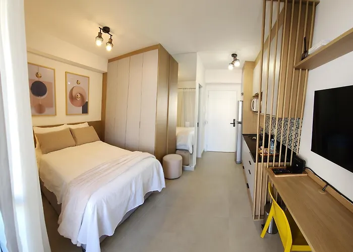 Studio Premium Allianz Parque - Rooftop&Piscina