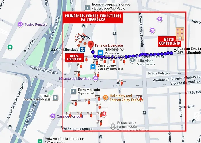 Liberdade | Acomoda 3 | 3min Metrô + Piscina + Gym