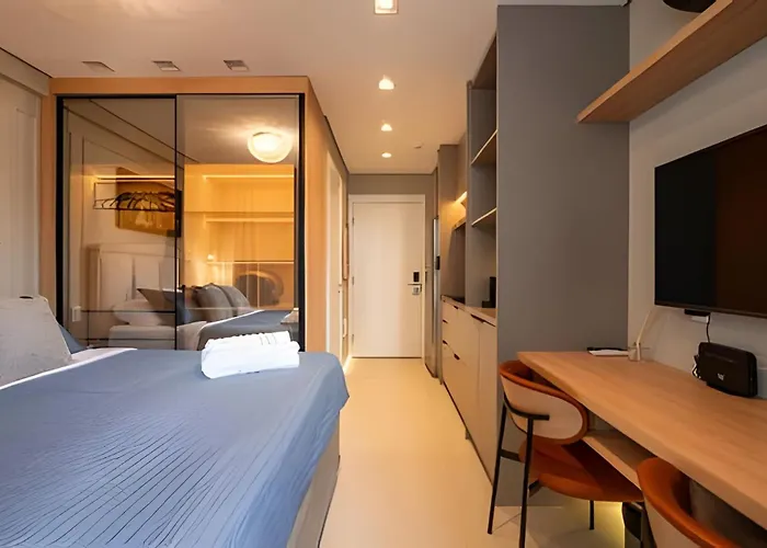 Studio mobiliado Jerônimo da Veiga São Paulo