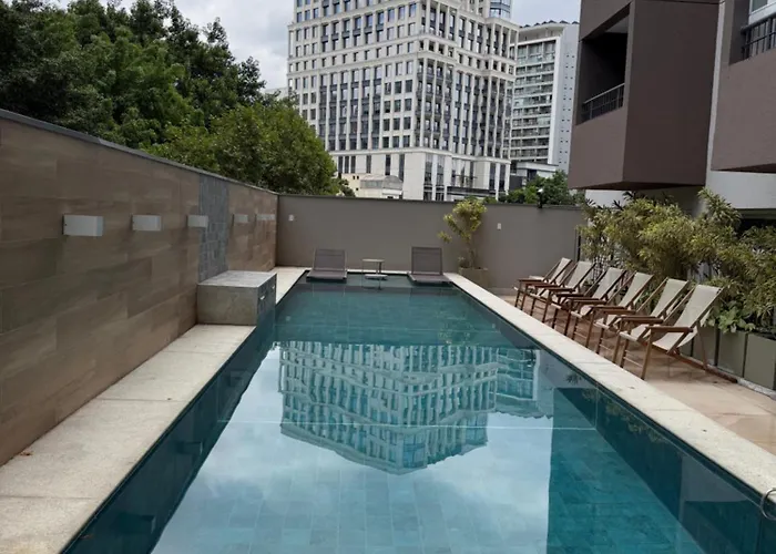 Studio Novo a 3 min a pé do Shopping Vila Olímpia