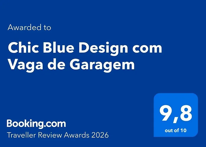 Chic Blue Design com Vaga de Garagem