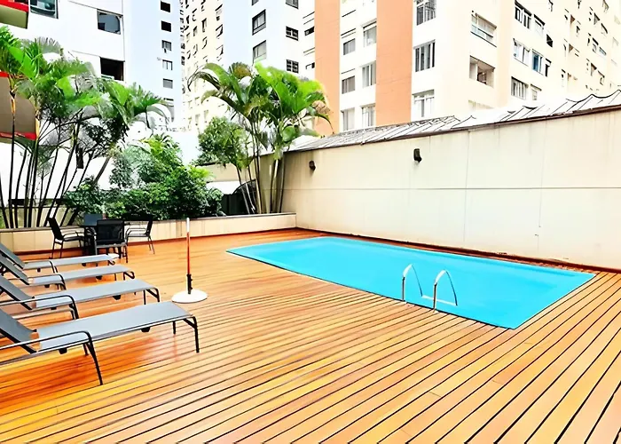 Flat Jardins Piscina Garagem Perto Oscar Freire Apartamento São Paulo