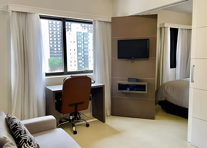 Flat incrível no NewCiti Itaim Bibi com vaga Apartamento São Paulo