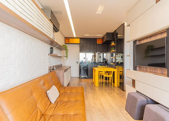 Yellow Studio Berrini - Vaga Luxo e Lazer no Habitarte