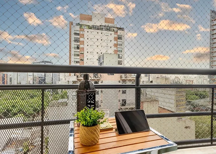 Garagem Ar e Varanda a 8min a pé Metrô Paulista e Higienópolis Mackenzie com Academia Lavanderia Piscina Climatizada Sauna Home Office