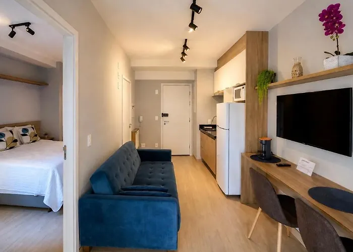 Studio 310 Quarto e Sala - 10 Minutos A Pé Ate o Allianz Parque